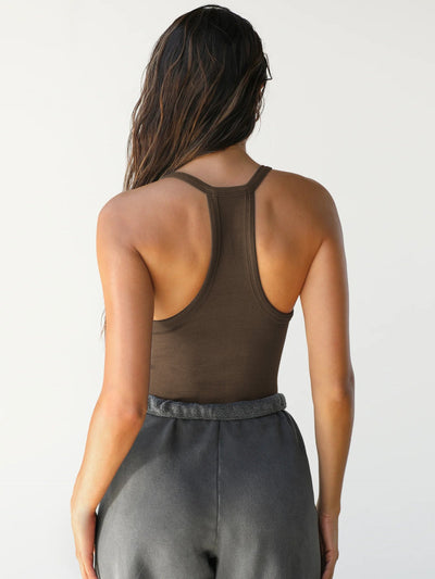 Caroline - Sexy Halter V-Neck Plain Sleeveless Top