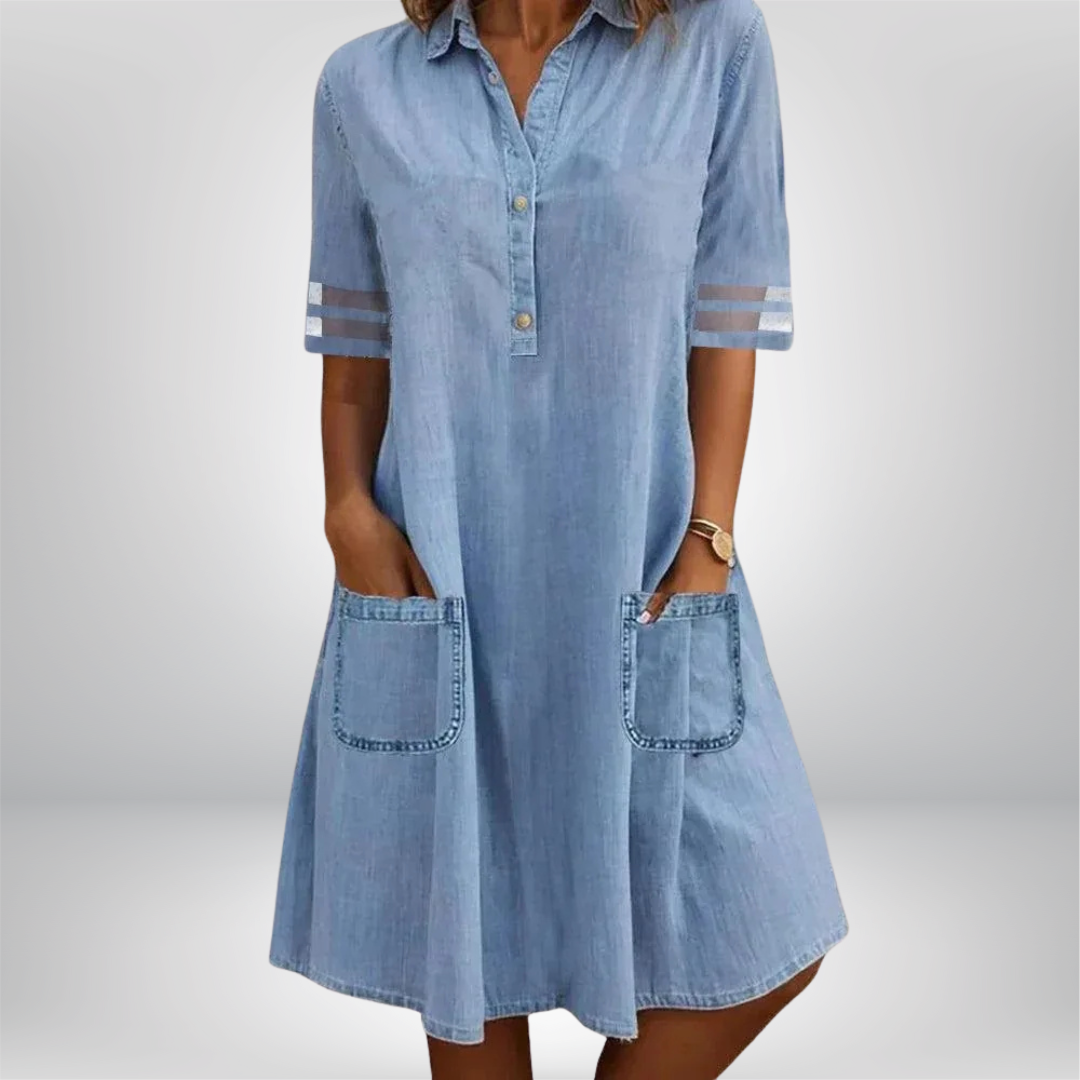 Sofia® | Denim Langekleid
