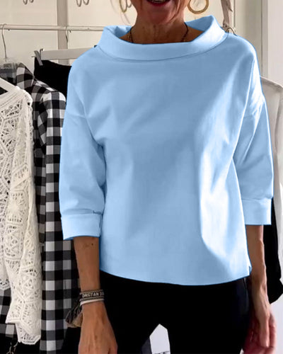 Miriam™ | Lässiges Oberteil Mit Einfarbigem Revers