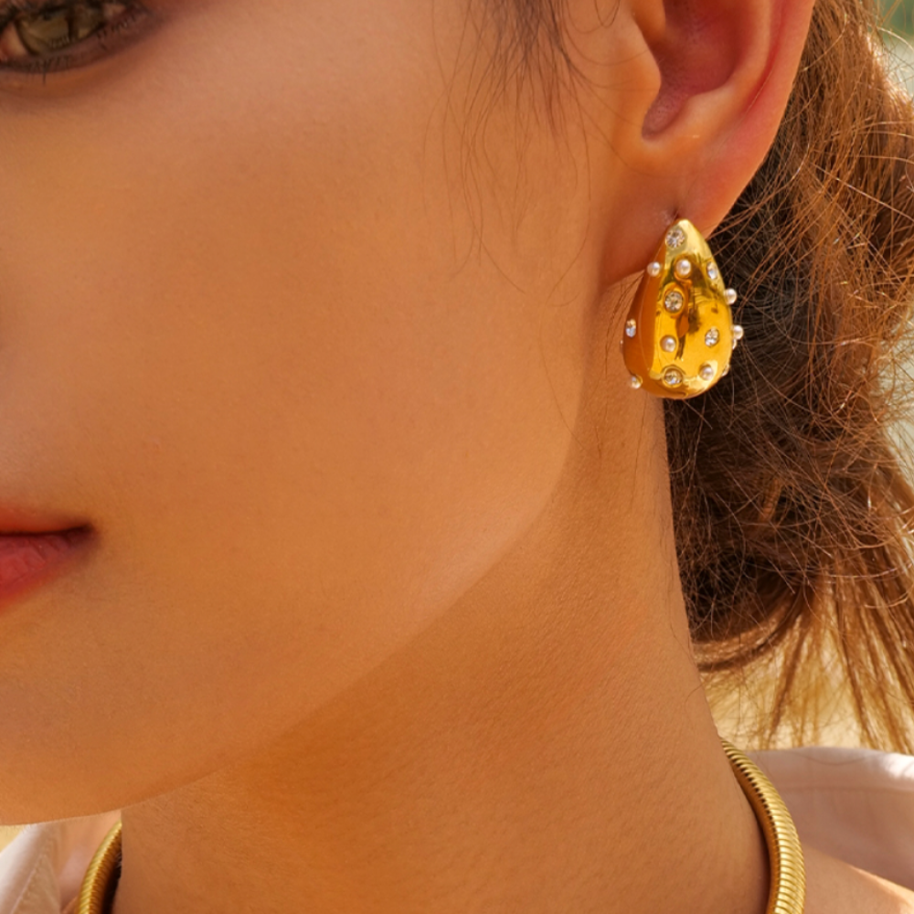 Orecchini Waterdrop - Oro/Diamante