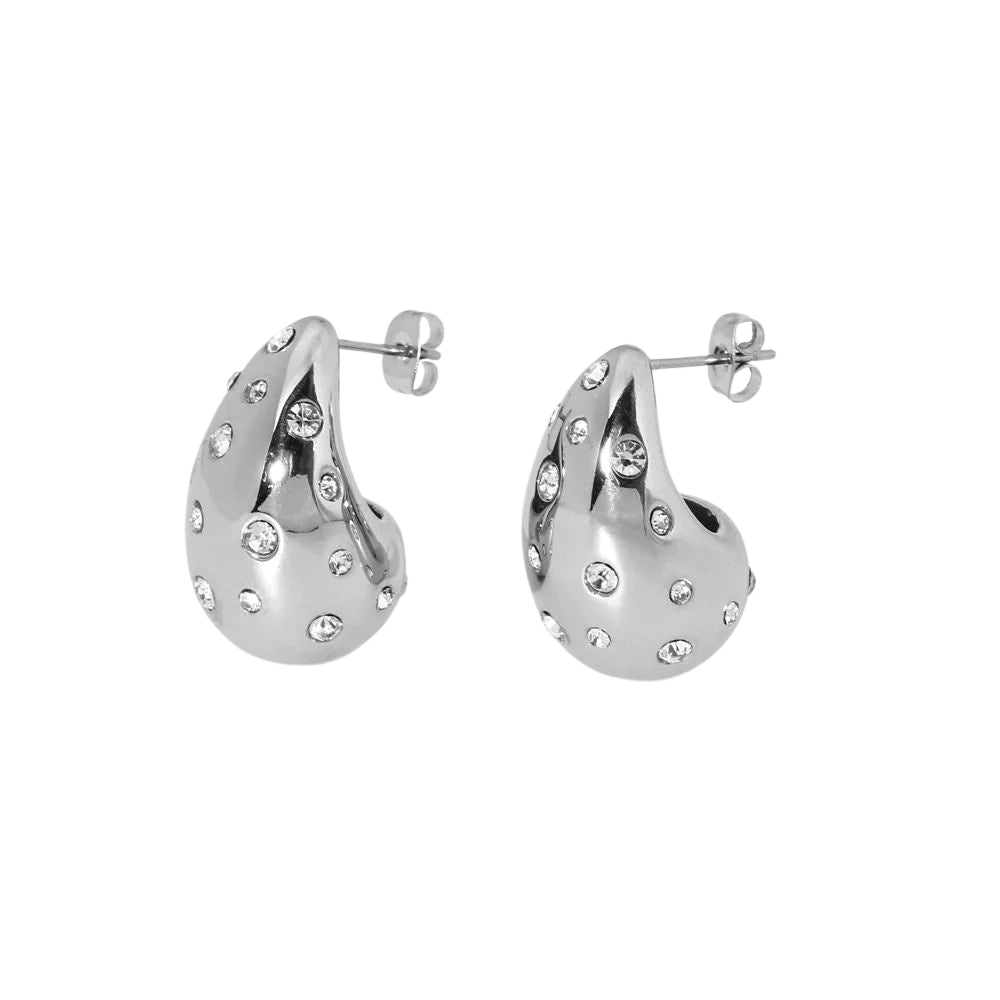 Orecchini Waterdrop - Argento/Diamante