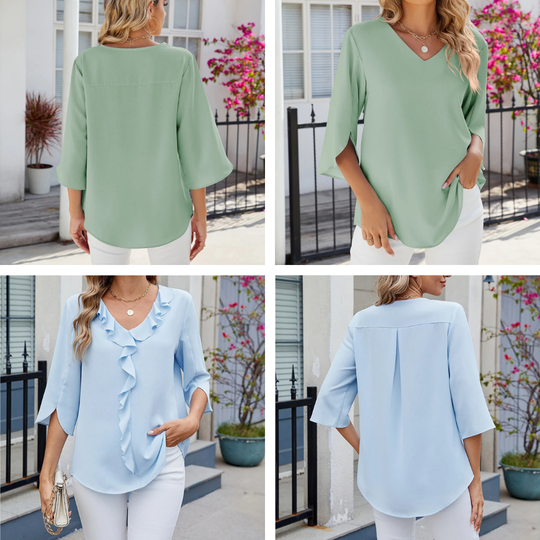 Magda™ | Elegante Rüschenbluse