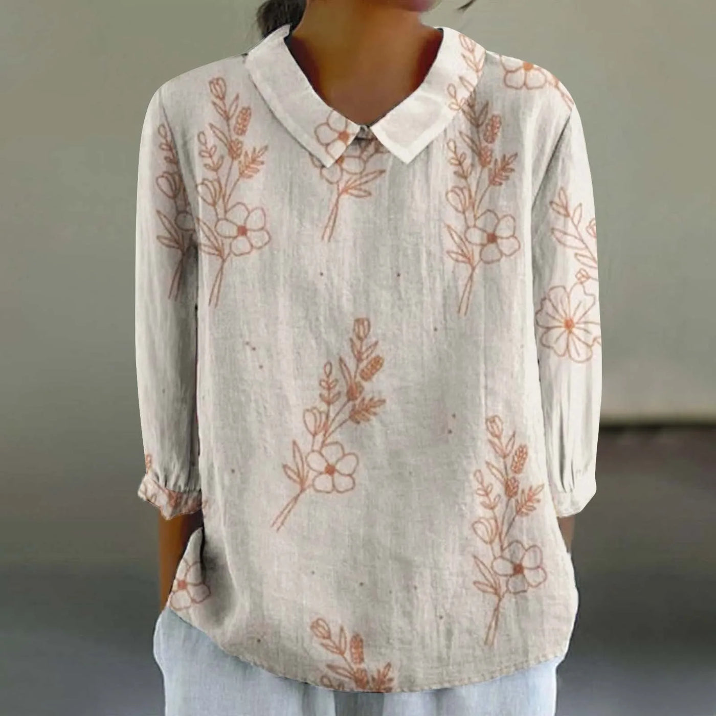 Saia - Bunte Leinen Top