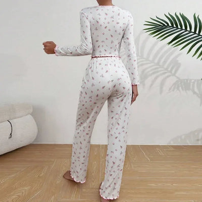 Odely - Blumen Pyjama für Frauen