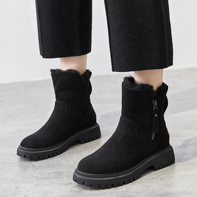Faye | Kuschelige Stiefel mit Reißverschluss und Wollfutter