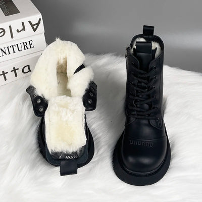 Dinanda - Komfortstiefel aus Leder mit Wollinterieur