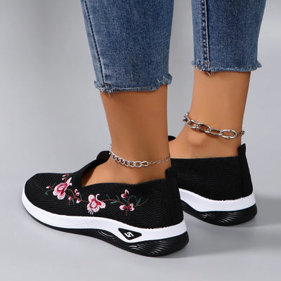 Spring new women's sports shoes, fashionable, breathable, lightweight, non-slip, wear-resistant, casual sports shoes, flat shoes