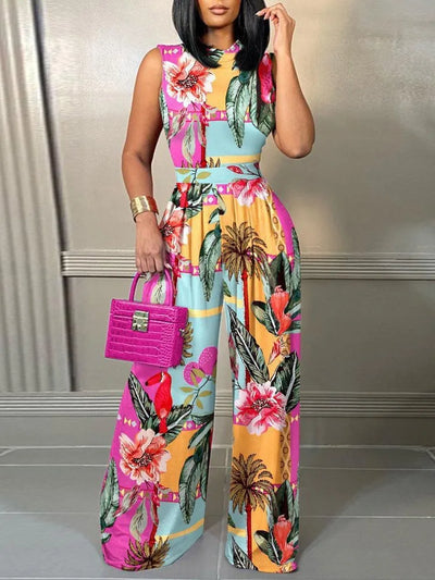 Vi - Bequemer Jumpsuit mit weitem Bein