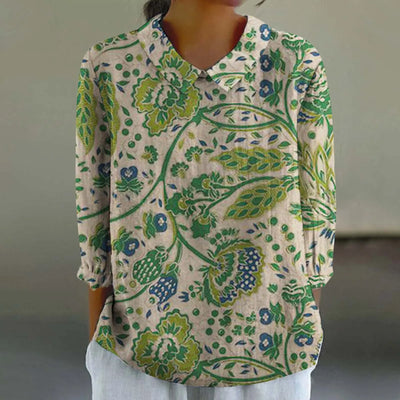 Saia - Bunte Leinen Top