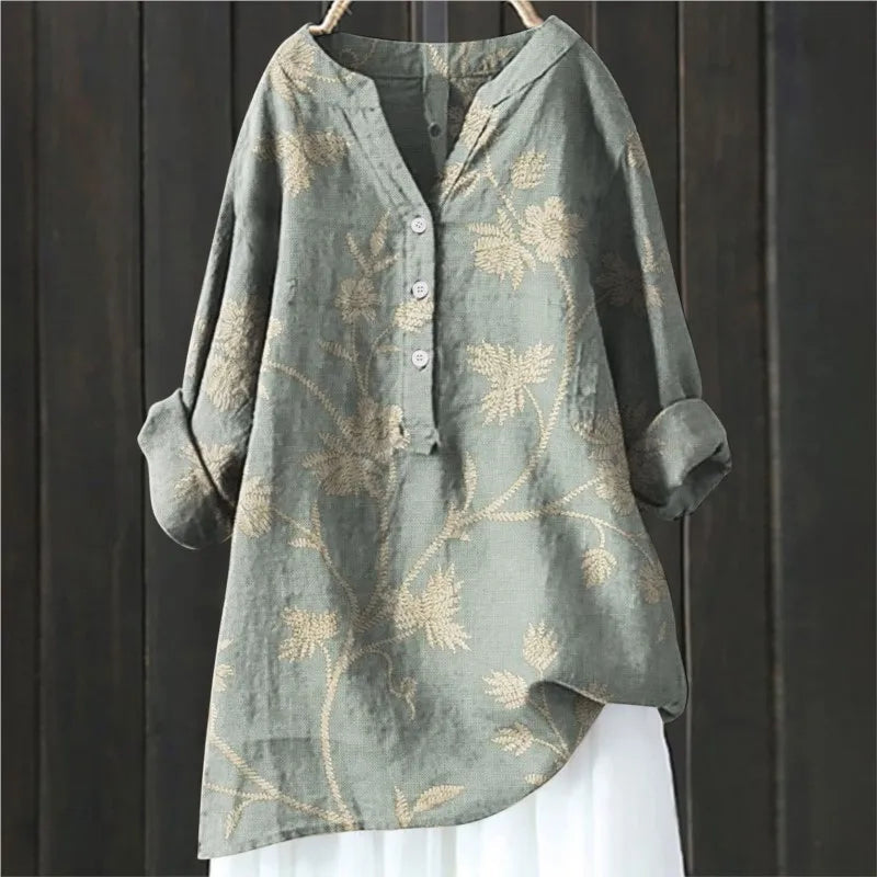 Jovita - Bluse Mit Blumendruck