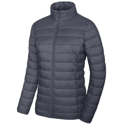 Hala - Puffer jacket with ribbed trim