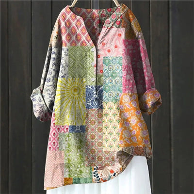 Jovita - Bluse Mit Blumendruck