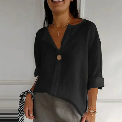 Mariene - Lange Bluse mit Kurzen Ärmeln