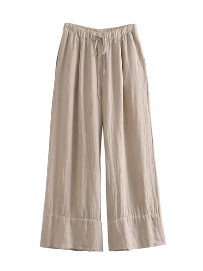 Sara - Boho Set Mit Leinen Hose