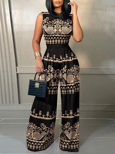 Vi - Bequemer Jumpsuit mit weitem Bein