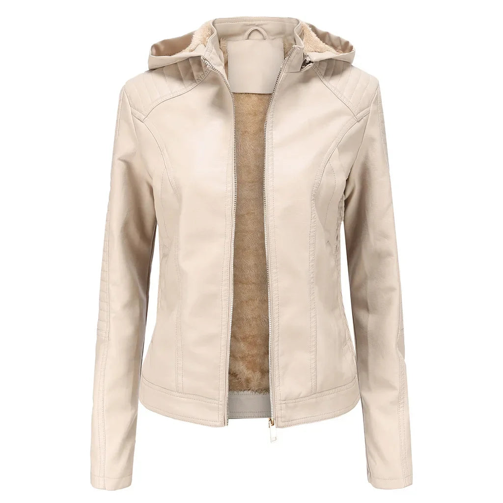 Fiona - Elegante Leder-Motorjacke