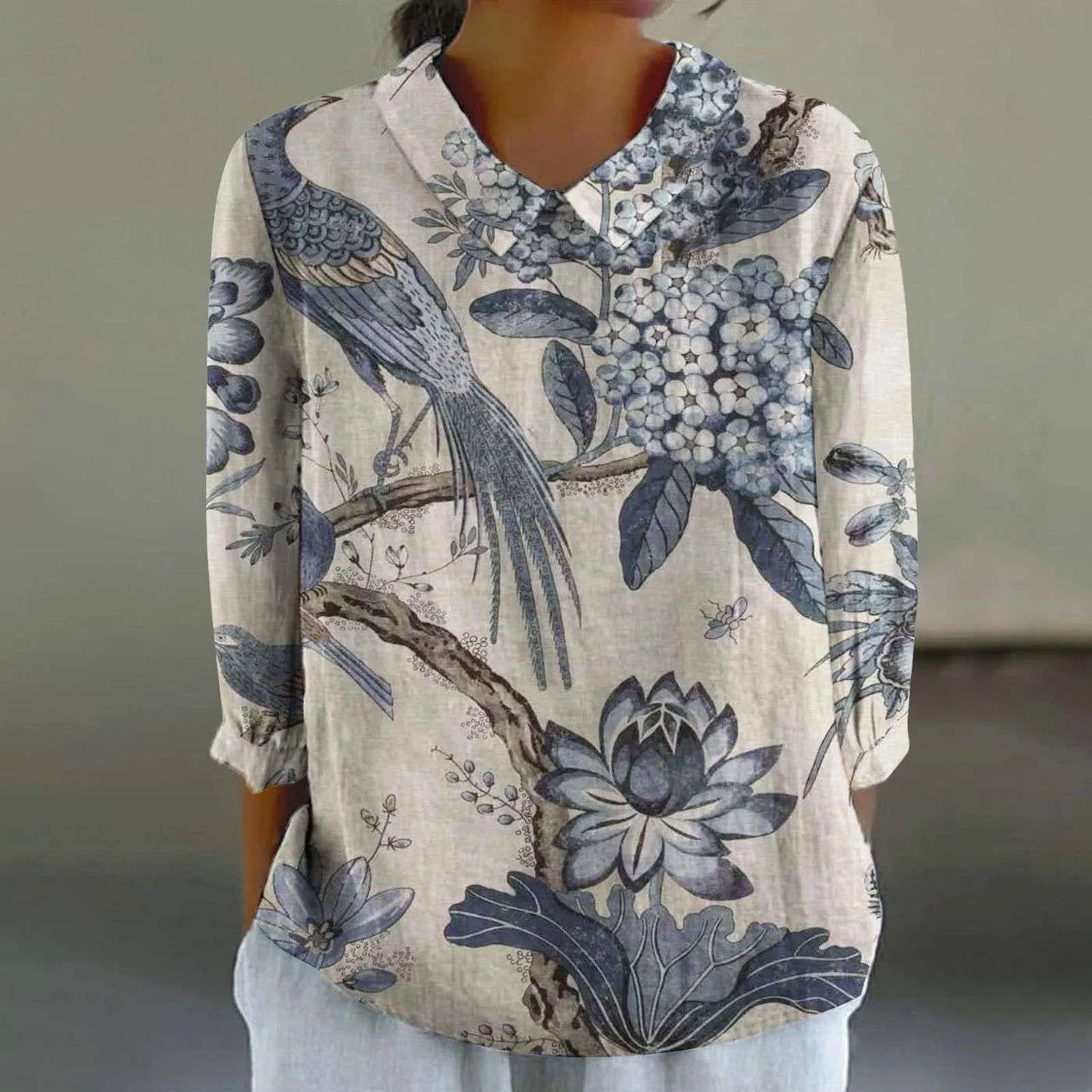 Saia - Bunte Leinen Top