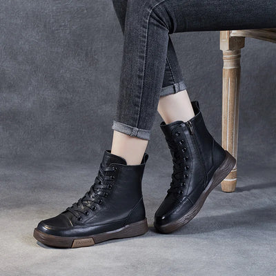 Ava - Komfortstiefel aus Leder Für lange Spaziergänge