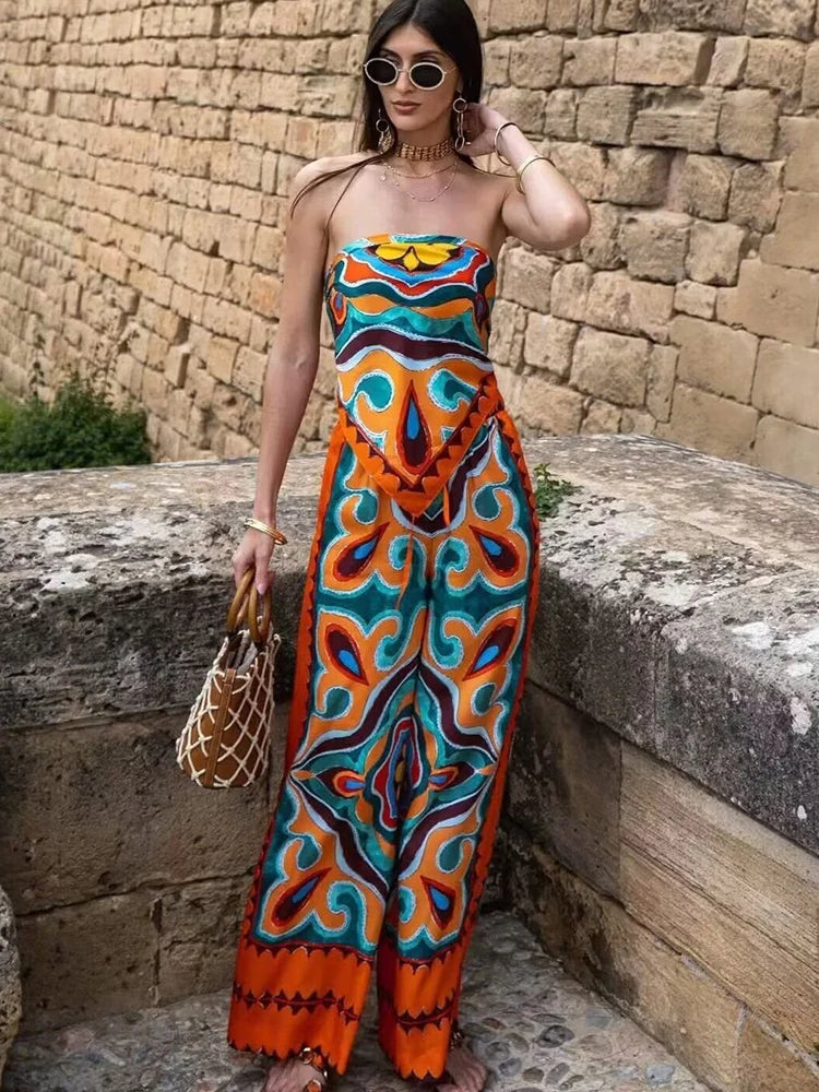 Emma - Vintage Frauen Lose Boho Set