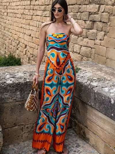 Emma - Vintage Frauen Lose Boho Set