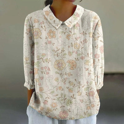 Saia - Bunte Leinen Top