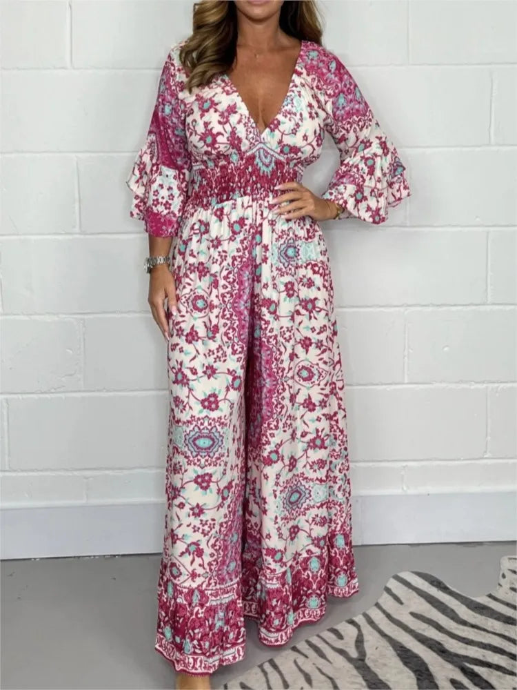 Noira - Bequemer Jumpsuit  Weit Luftig
