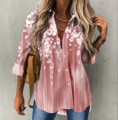 Nora - Vintage Blumen druck Blusen