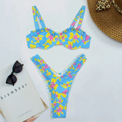 Tiffany | Süßer Bikini mit Rüschendetail