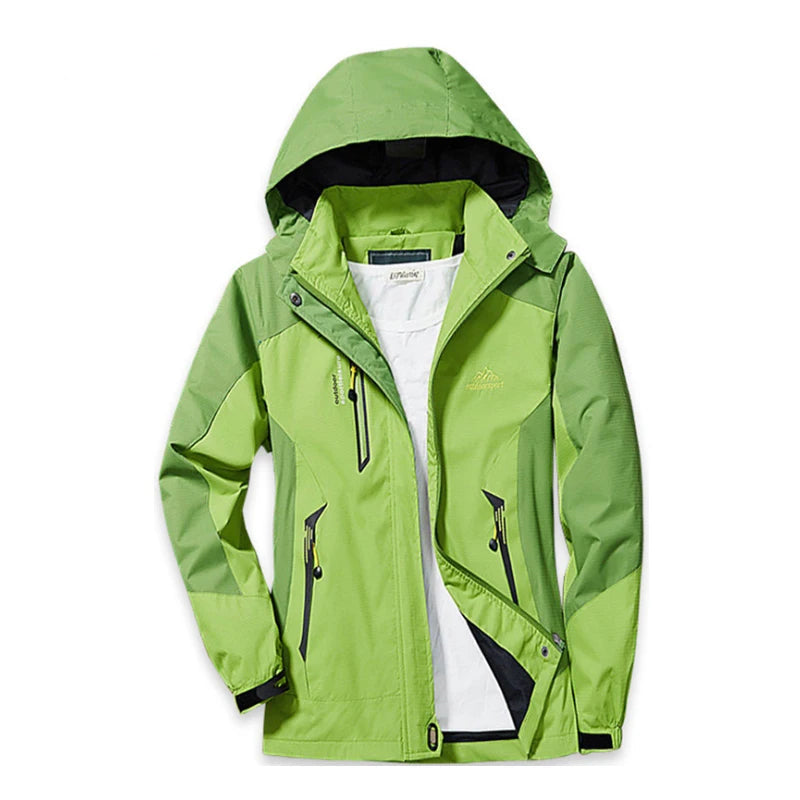 Kelly - Lange wasserdichte Wanderjacke - abnehmbare Kapuze
