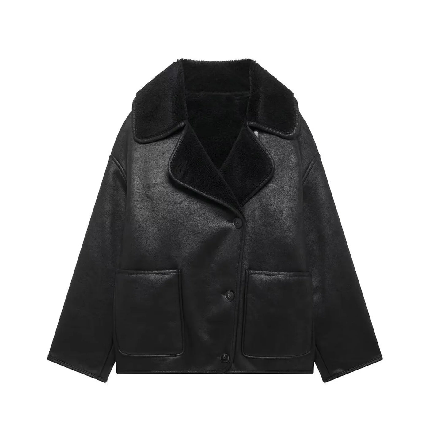 Hirella - Lederjacke mit Taschen