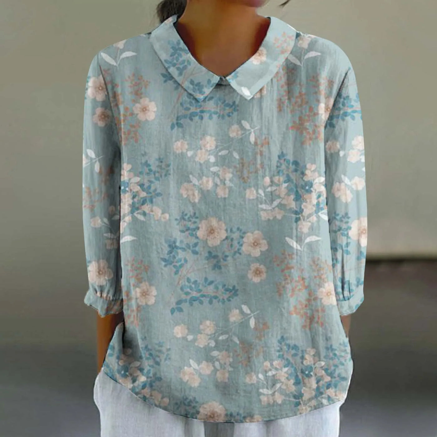 Saia - Bunte Leinen Top