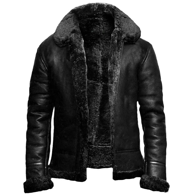 Romano® - Elegante cappotto invernale realizzato in pelle 