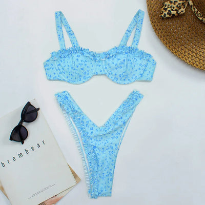Tiffany | Süßer Bikini mit Rüschendetail