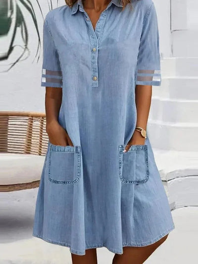 Sofia® | Denim Langekleid