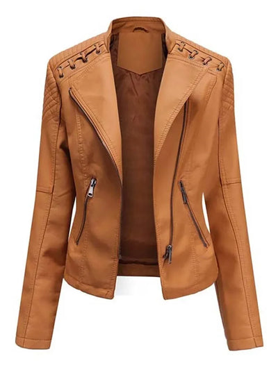 Diana - Elegante Leder-Motorjacke