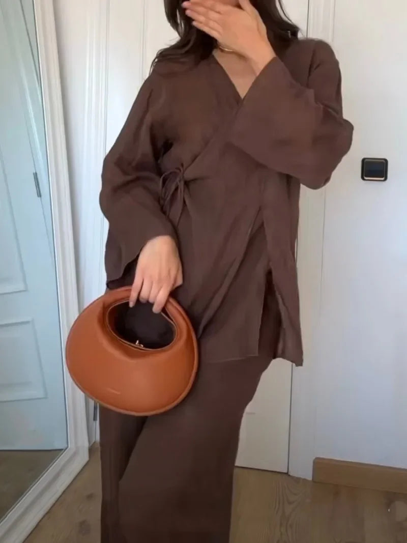 Vera - 2 Teiliges Leinenset