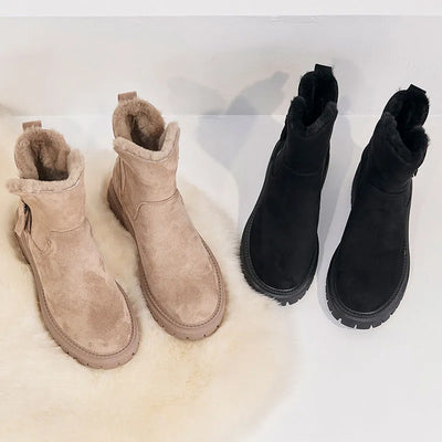 Faye | Kuschelige Stiefel mit Reißverschluss und Wollfutter