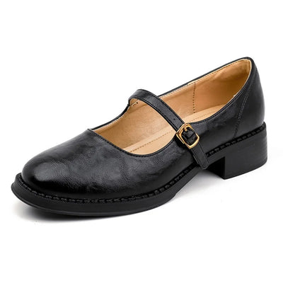 Janice - Klassisch komfortable Mary Janes aus Leder gefertigt