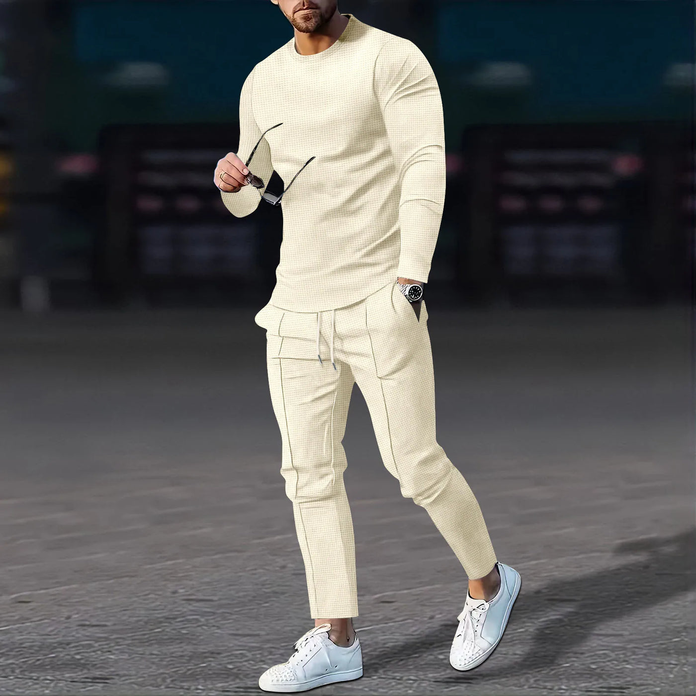 "Minimalist Pro" - set autunnale da uomo in tinta unita