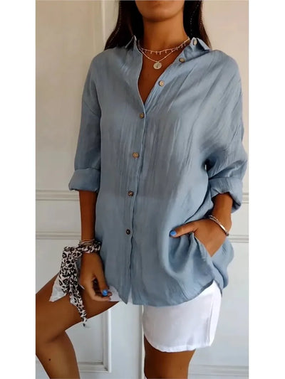 Yvonne™ - Weiche, atmungsaktive Baumwollbluse