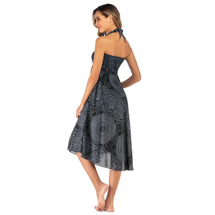 Nathalie - Langer Rock mit Druck