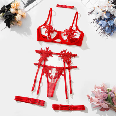 Elena | Set di lingerie francese 3 pezzi