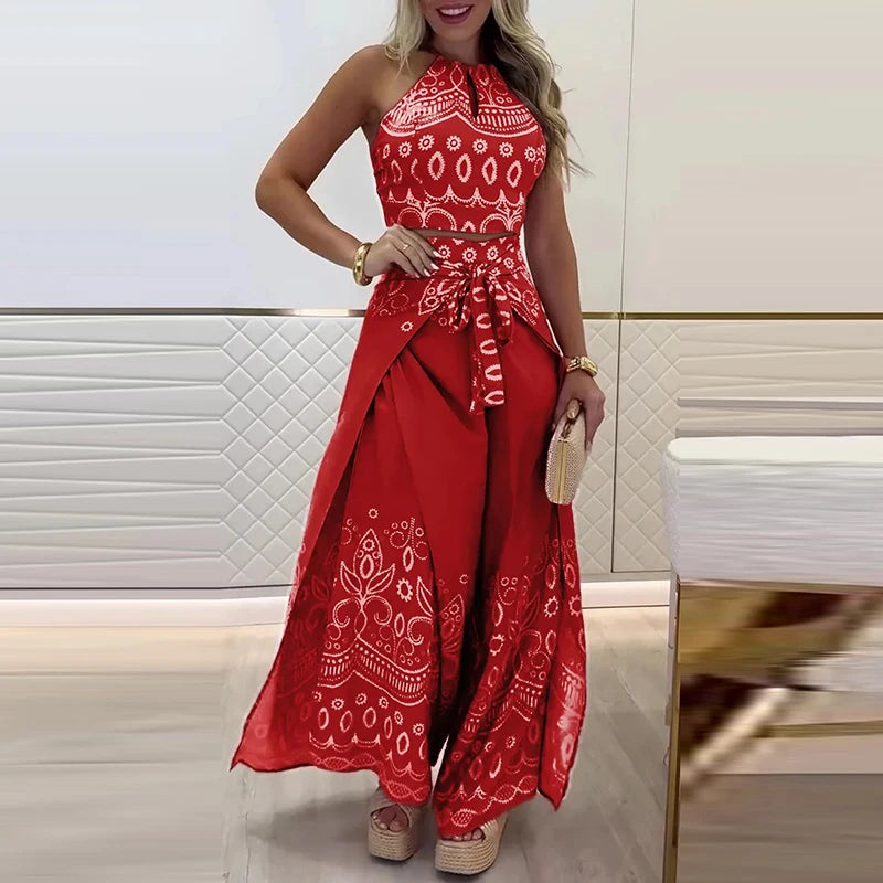 Salia - 2-Teilig Boho-Outfit mit Druck