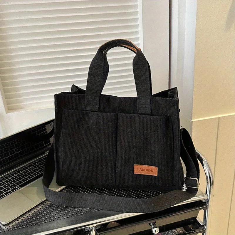 BRIELLE™ | SAC À MAIN EN VELOURS CÔTELÉ