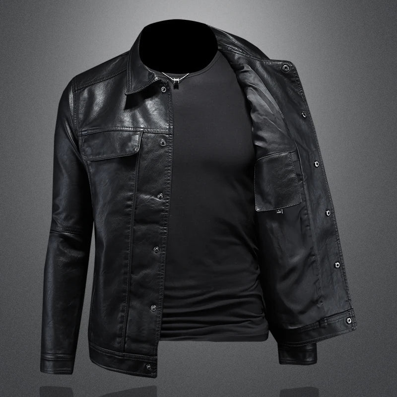 RAEVOR™ | Klassische Lederjacke im Rider-Look