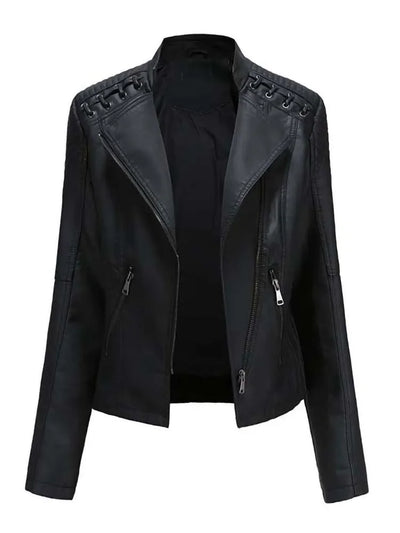 Diana - Elegante Leder-Motorjacke