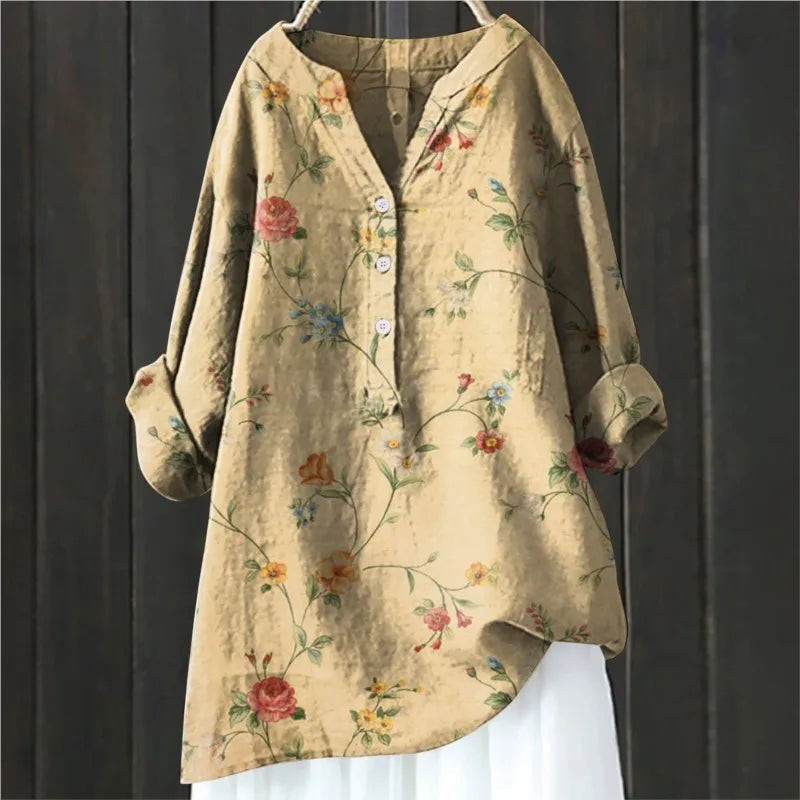 Jovita - Bluse Mit Blumendruck