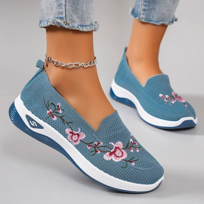Spring new women's sports shoes, fashionable, breathable, lightweight, non-slip, wear-resistant, casual sports shoes, flat shoes
