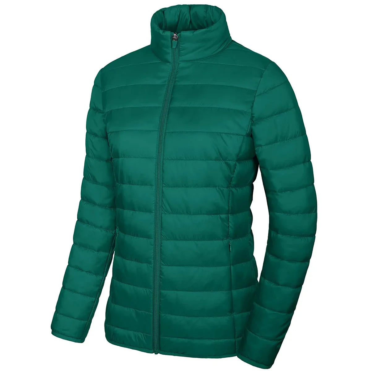 Hala - Puffer jacket with ribbed trim