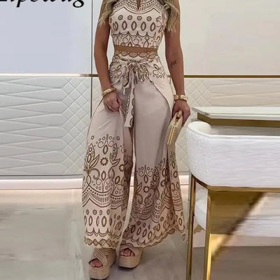Salia - 2-Teilig Boho-Outfit mit Druck